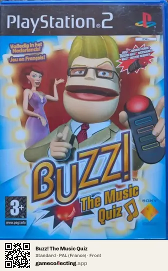 Buzz! The Music Quiz PlayStation 2, France box front