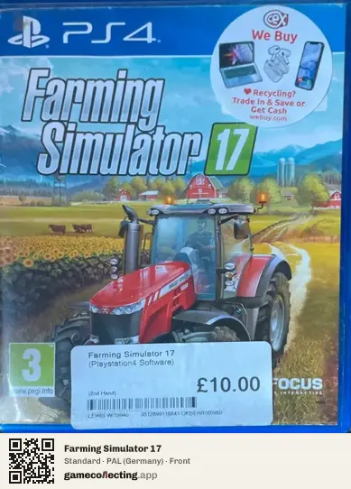 Farming Simulator 17 PlayStation 4, Germany box front