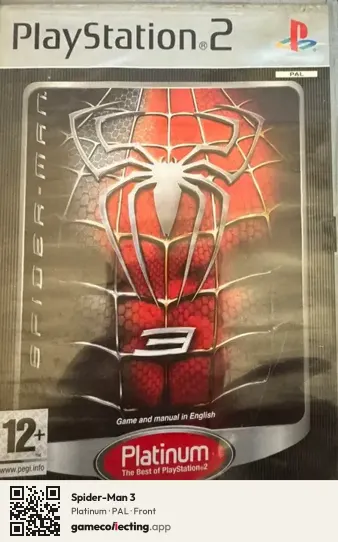 Spider-Man 3 PlayStation 2, PAL box front