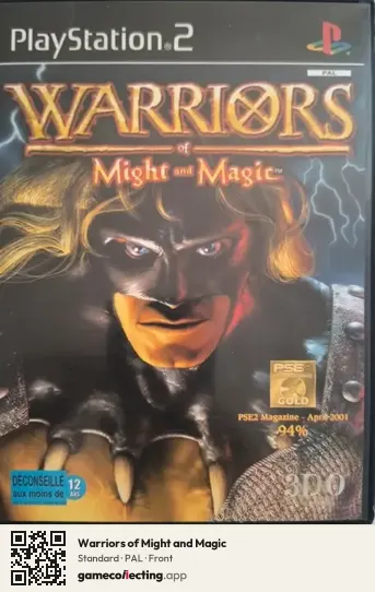 Warriors of Might and Magic PlayStation 2, PAL box front