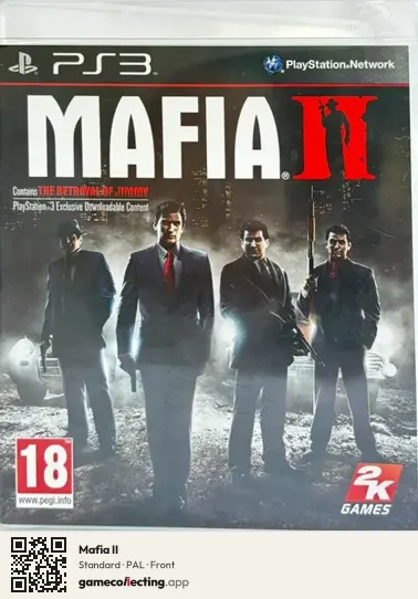 Mafia II PlayStation 3, PAL box front