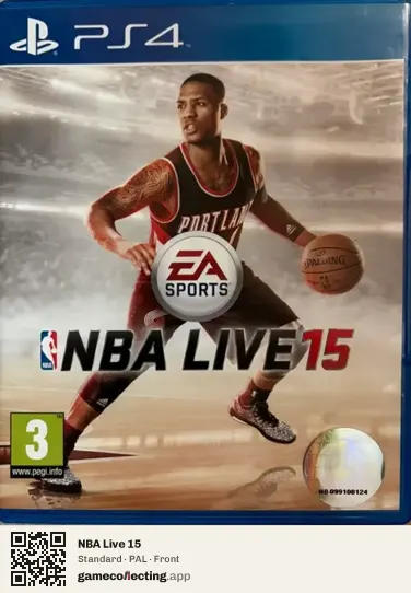 NBA Live 15 PlayStation 4, PAL box front