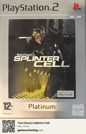 Tom Clancy's Splinter Cell PlayStation 2, PAL box front