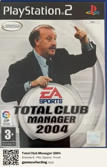 Total Club Manager 2004 PlayStation 2, Spain box front