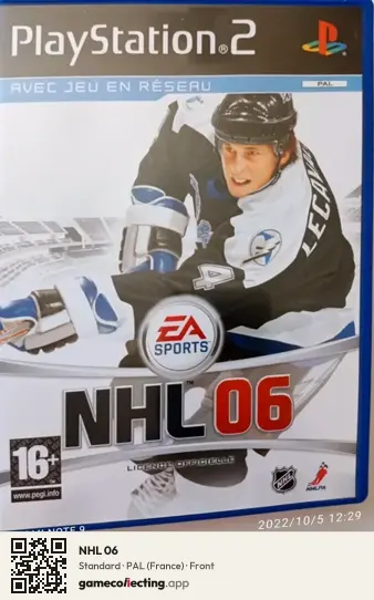 NHL 06 PlayStation 2, France box front