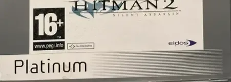 Hitman 2: Silent Assassin, the PEGI square on its front