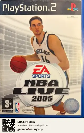 NBA Live 2005 PlayStation 2, Spain box front