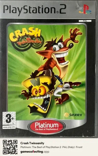 Crash Twinsanity PlayStation 2, Italy box front
