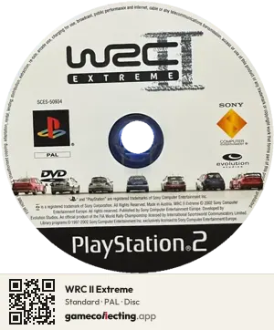WRC II Extreme PlayStation 2, PAL disc