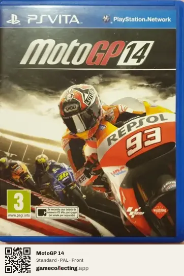 MotoGP 14 PlayStation Vita, PAL box front