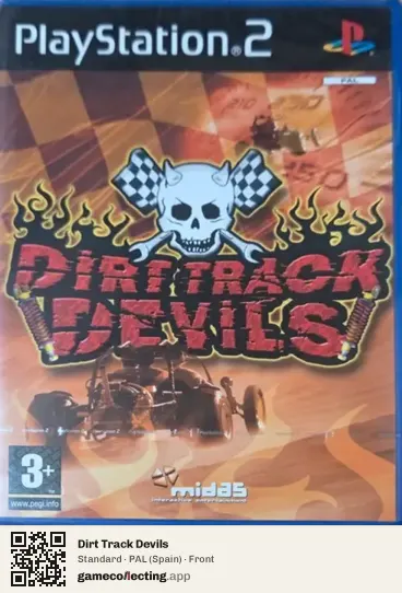 Dirt Track Devils PlayStation 2, Spain box front