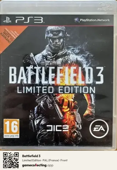 Battlefield 3 PlayStation 3, France box front