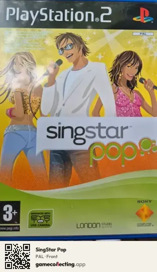 SingStar Pop PlayStation 2, PAL box front