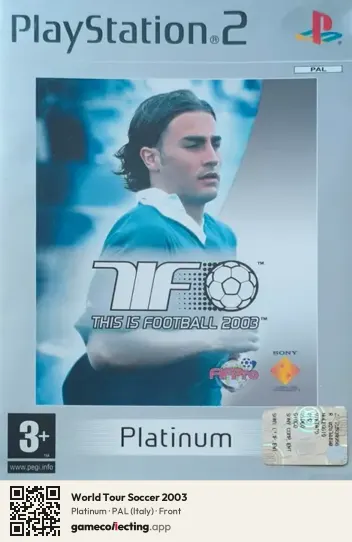 World Tour Soccer 2003 PlayStation 2, Italy box front