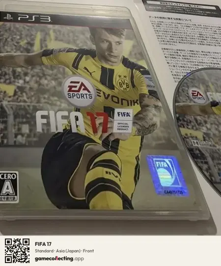 FIFA 17 PlayStation 3, Asia box front