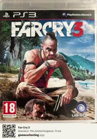 Far Cry 3 PlayStation 3, United Kingdom box front