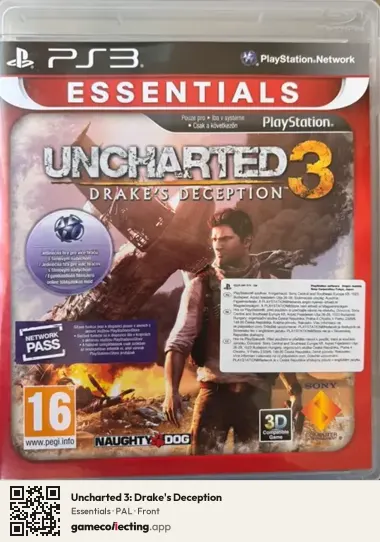Uncharted 3: Drake's Deception PlayStation 3, PAL box front