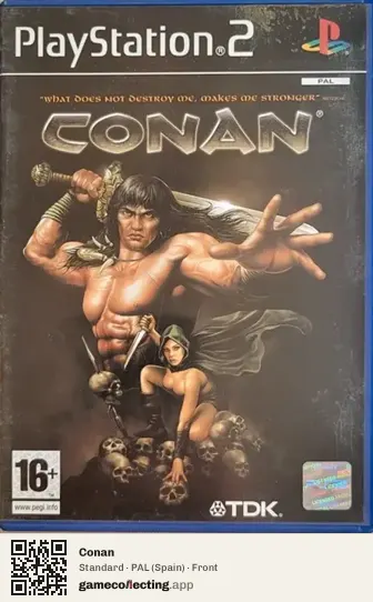 Conan PlayStation 2, Spain box front