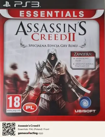 Assassin's Creed II PlayStation 3, Poland box front