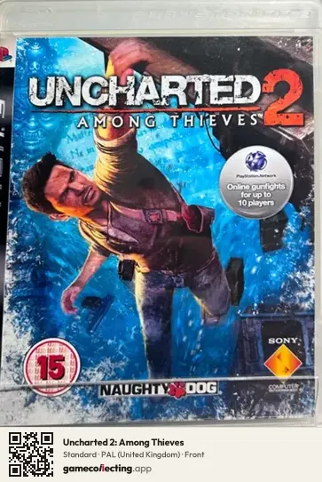 Uncharted 2: Among Thieves PlayStation 3, United Kingdom box front