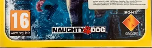 Uncharted 2: Among Thieves, the PEGI square on its front