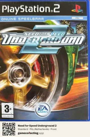 Need for Speed Underground 2 PlayStation 2, Netherlands box front