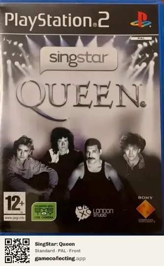 SingStar: Queen PlayStation 2, PAL box front