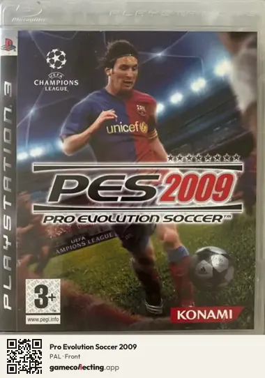 Pro Evolution Soccer 2009 PlayStation 3, PAL box front