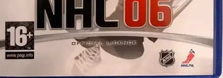 NHL 06, the PEGI square on its front