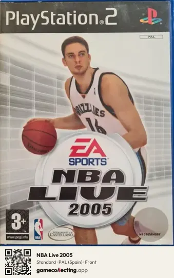 NBA Live 2005 PlayStation 2, Spain box front