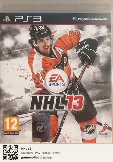 NHL 13 PlayStation 3, France box front