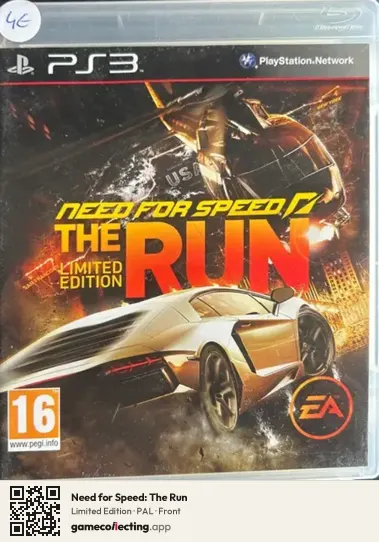 Need for Speed: The Run PlayStation 3, PAL box front