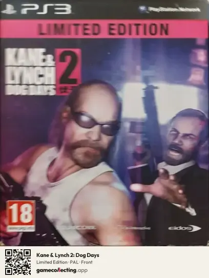 Kane & Lynch 2: Dog Days PlayStation 3, PAL box front