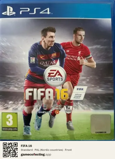 FIFA 16 PlayStation 4, Nordic countries box front