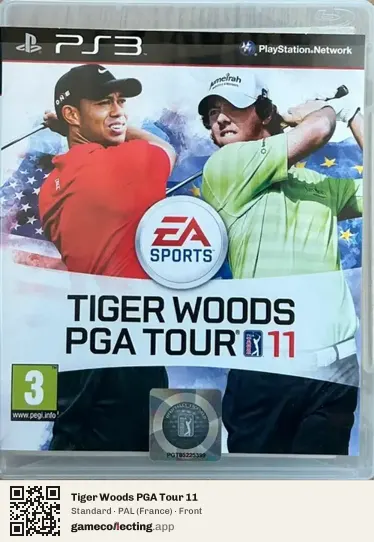Tiger Woods PGA Tour 11 PlayStation 3, France box front