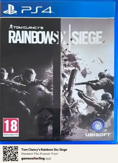 Tom Clancy's Rainbow Six: Siege PlayStation 4, France box front