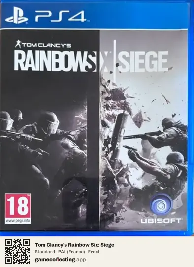 Tom Clancy's Rainbow Six: Siege PlayStation 4, France box front