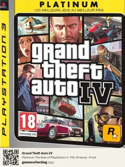 Grand Theft Auto IV PlayStation 3, France box front