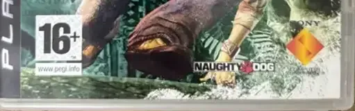 Uncharted: Drake's Fortune, the PEGI square on its front