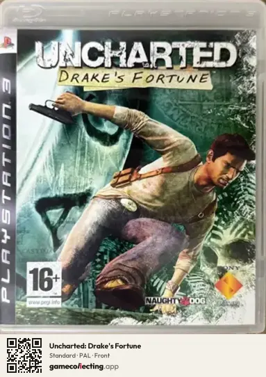 Uncharted: Drake's Fortune PlayStation 3, PAL box front