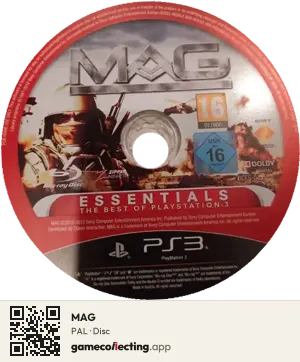 MAG PlayStation 3, PAL disc