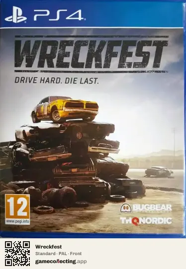 Wreckfest PlayStation 4, PAL box front
