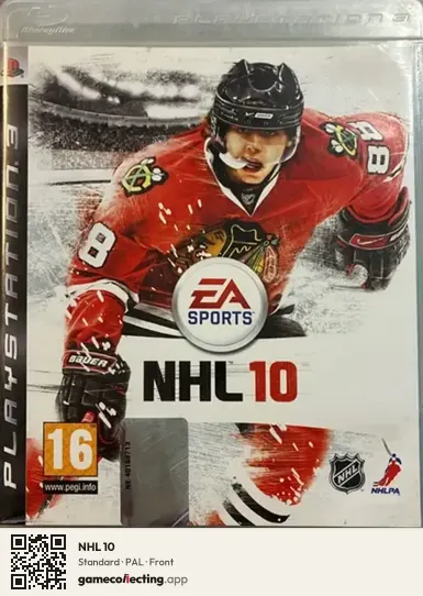 NHL 10 PlayStation 3, PAL box front