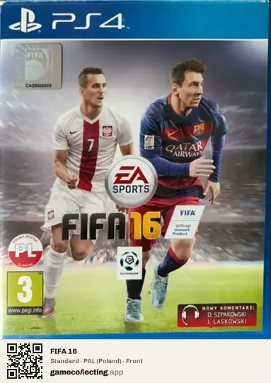FIFA 16 PlayStation 4, Poland box front