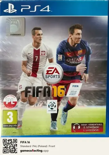 FIFA 16 PlayStation 4, Poland box front