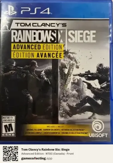 Tom Clancy's Rainbow Six: Siege PlayStation 4, Canada box front