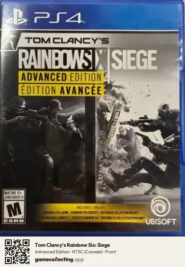 Tom Clancy's Rainbow Six: Siege PlayStation 4, Canada box front