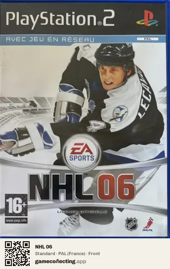 NHL 06 PlayStation 2, France box front
