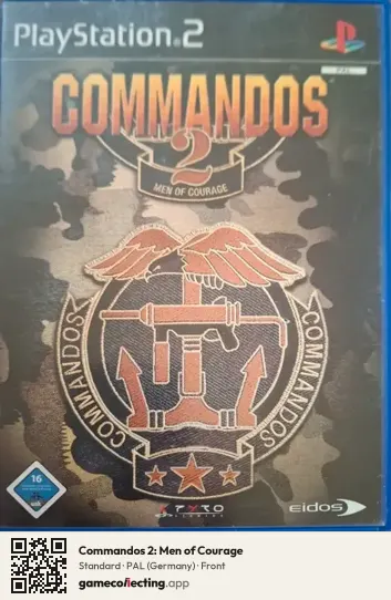 Commandos 2: Men of Courage PlayStation 2, Germany box front