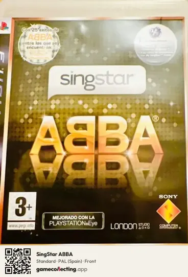 SingStar ABBA PlayStation 3, Spain box front
